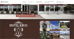 Desktop Screenshot of hotelkrug.de