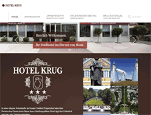 Tablet Screenshot of hotelkrug.de